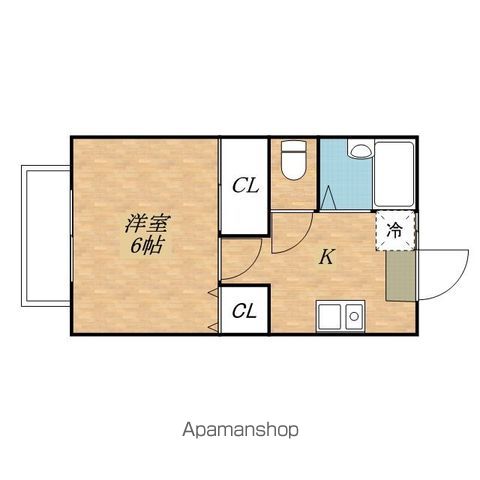 【三鷹市上連雀のアパートの間取り】