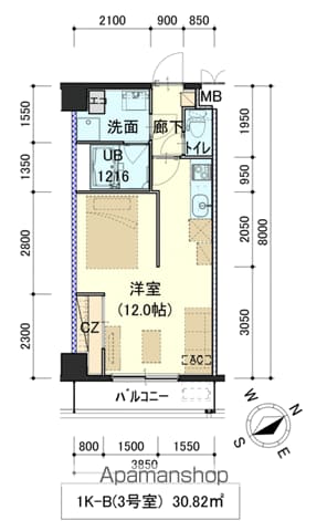 しゃとれ向山の間取り写真