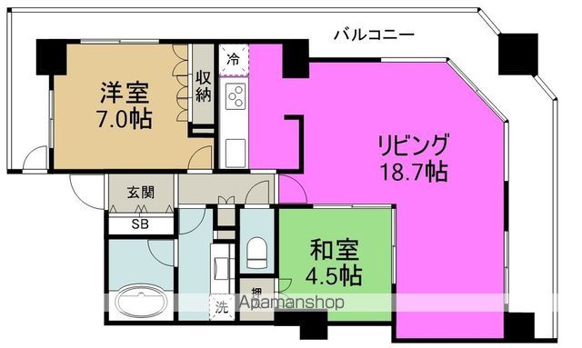 福島ガーデンズタワーの間取り写真