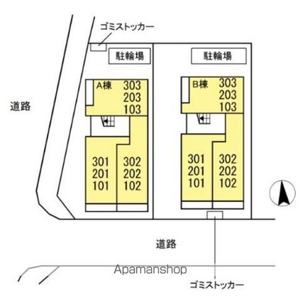 アンタレス[1LDK/35.3m2]の配置図