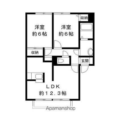千葉県市原市千種３丁目[2LDK/59.1m2]の間取図