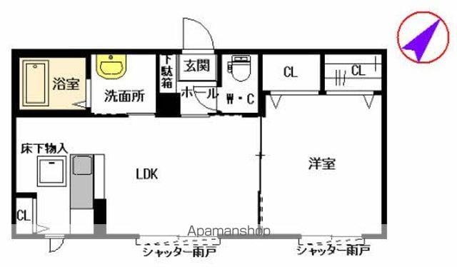 メゾン ド ラペ A棟の間取り写真