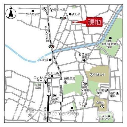 Ｌコーポ豊島園[1R/34.24m2]の周辺