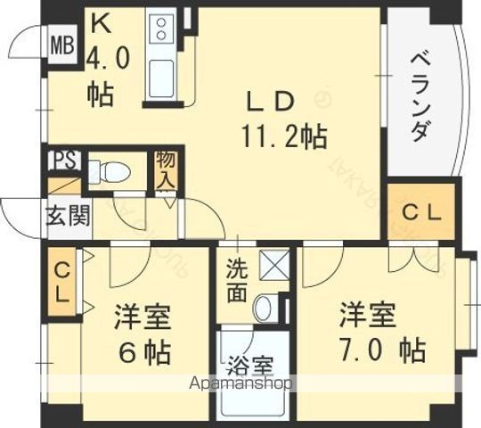 シティプラザ芦屋西の間取り写真