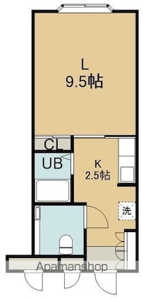 ペイサージュ港町[1K/29.84m2]の間取図