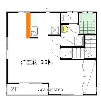 ブラボス[1R/46.84m2]の間取図