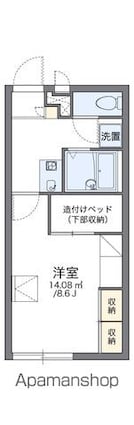 レオパレスリベラ[1K/23.18m2]の間取図