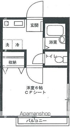 ロイヤルＭ’ｓ[1K/20.46m2]の間取図