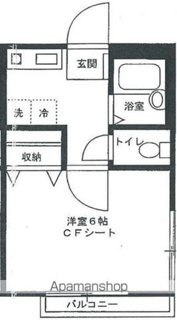 ロイヤルＭ’ｓ[1K/20.46m2]の間取図