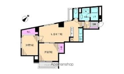 ミラベル関谷[2LDK/56.37m2]の間取図