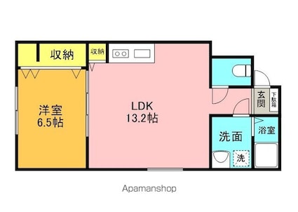 小針藤山ＮｅｏＭａｉｓｏｎ[1LDK/46.64m2]の間取図