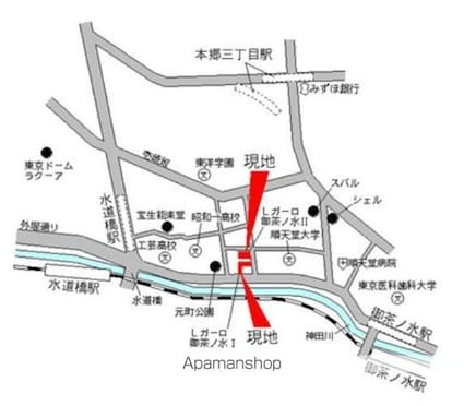 レガーロ御茶ノ水Ⅱ[1R/30.08m2]の配置図