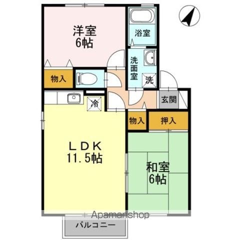 たんぽぽハウス D棟の間取り写真