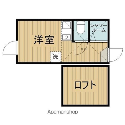 東京都杉並区高円寺北３丁目[1R/9.9m2]の間取図