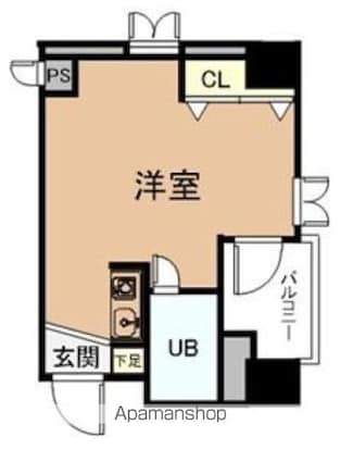 ダイヤコート豊玉北[1R/15.68m2]の間取図