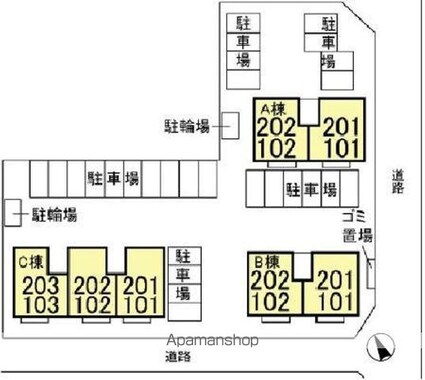 サン・グリーン[2LDK/57.13m2]の配置図