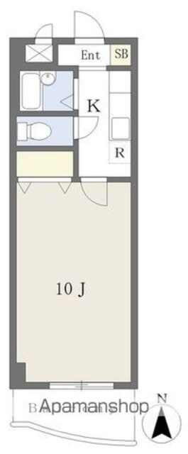 愛媛県松山市本町４丁目[1K/28.35m2]の内装6