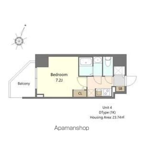 SーRESIDENCE阿波座BOUNCYの間取り写真