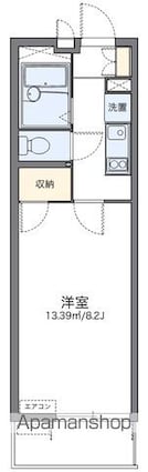 東京都練馬区高野台３丁目[1K/23.3m2]の間取図