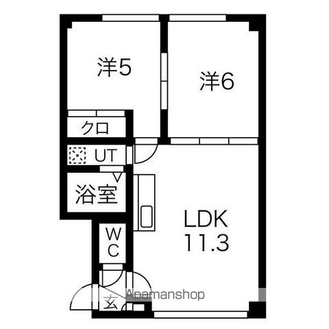 クレアール月寒Bの間取り写真