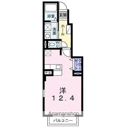 サニー・ヒルズ[1R/32.9m2]の間取図
