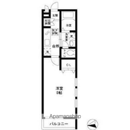 Ｂｏｎｈｅｕｒ　Ｂ．Ｋ．Ｈ[1K/26.2m2]の間取図