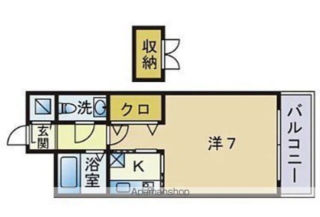 エステートモア天神スタジオの間取り写真