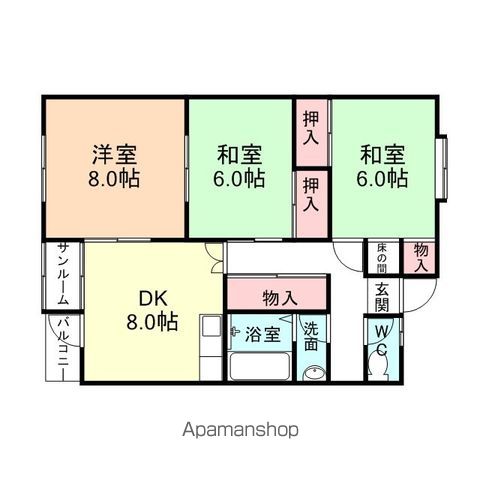 サンシャインEBARA Aの間取り写真