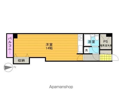 ライオンズマンション本町[1R/34.15m2]の間取図