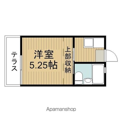 アネックス升山[1K/13.35m2]の間取図