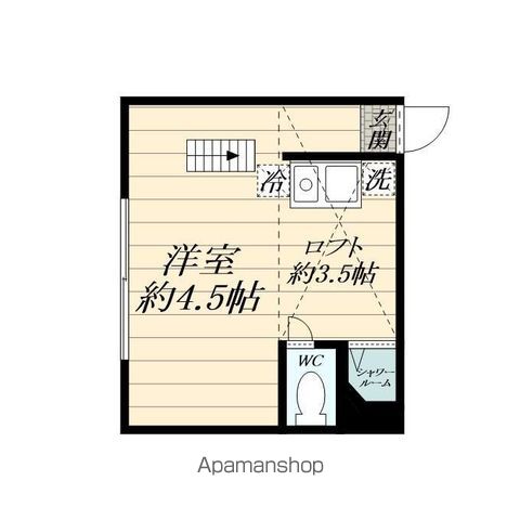 ソレイユ岸谷の間取り写真