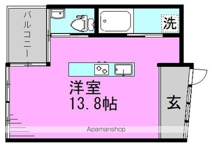 東京都中野区中央５丁目[1R/33.43m2]の間取図