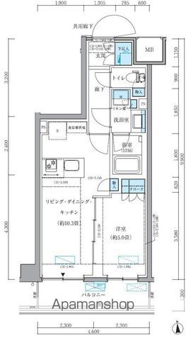 パークアクシス品川シーサイドの間取り写真