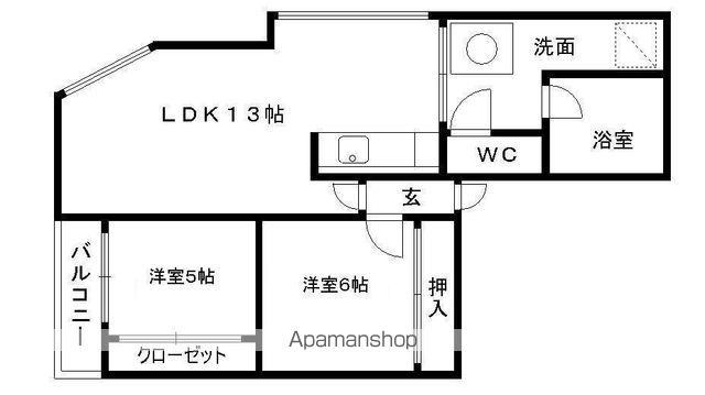 【ライラック薬院の間取り】