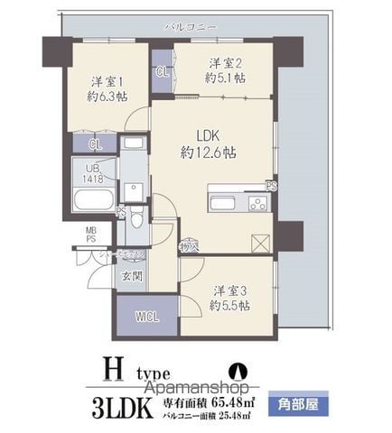 GRAND VILLASSE 福島の間取り写真