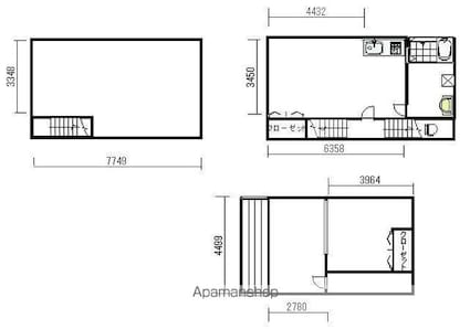 城町一番街・貸家[2LDK/50m2]の間取図