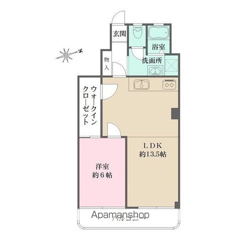 【マンション高輪の間取り】