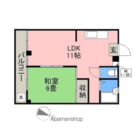 埼玉県狭山市大字笹井[1LDK/36.52m2]の間取図
