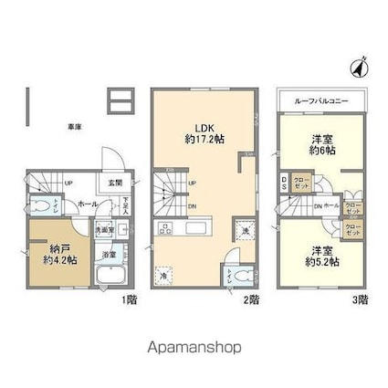 Ｋｏｌｅｔ金町１５[2SLDK/73.59m2]の間取図