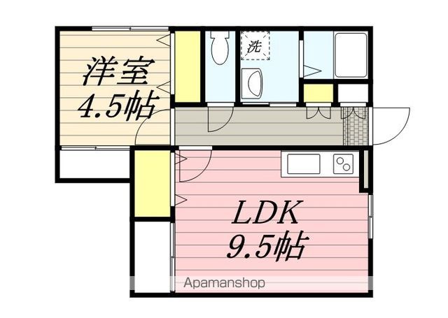 マンションオークラ境の間取り写真