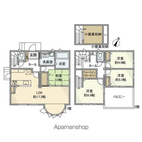 宮園戸建の間取り