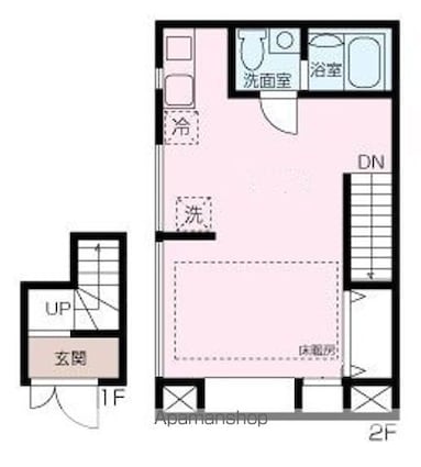 ルース根岸[1R/31.28m2]の間取図