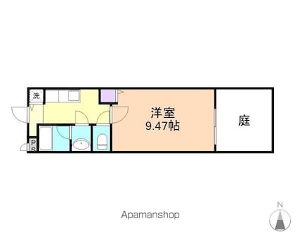 和歌山県和歌山市今福１丁目[1K/27m2]の間取図