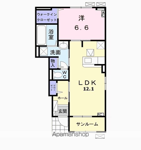 【羽島郡岐南町平島のアパートの間取り】