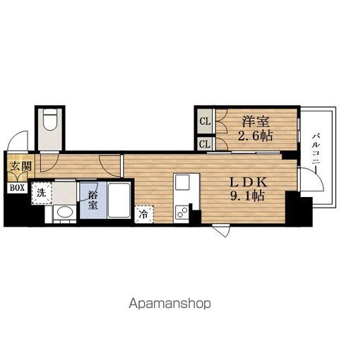 KーCOURT谷町四丁目の間取り写真