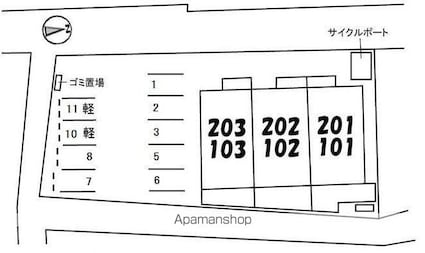 スターフィールドⅡ[2LDK/49.28m2]の配置図