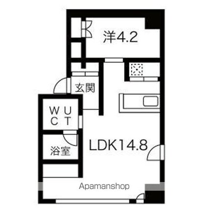 コレクション名駅ＩＩＩ[1LDK/41.11m2]の間取図