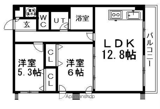 ギブソン236の間取り写真