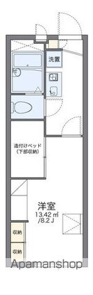 レオパレスＳＫＹ　ＭＡＲＫ[1K/22.35m2]の間取図