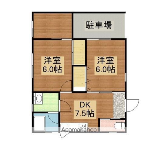 寺家平屋の間取り写真